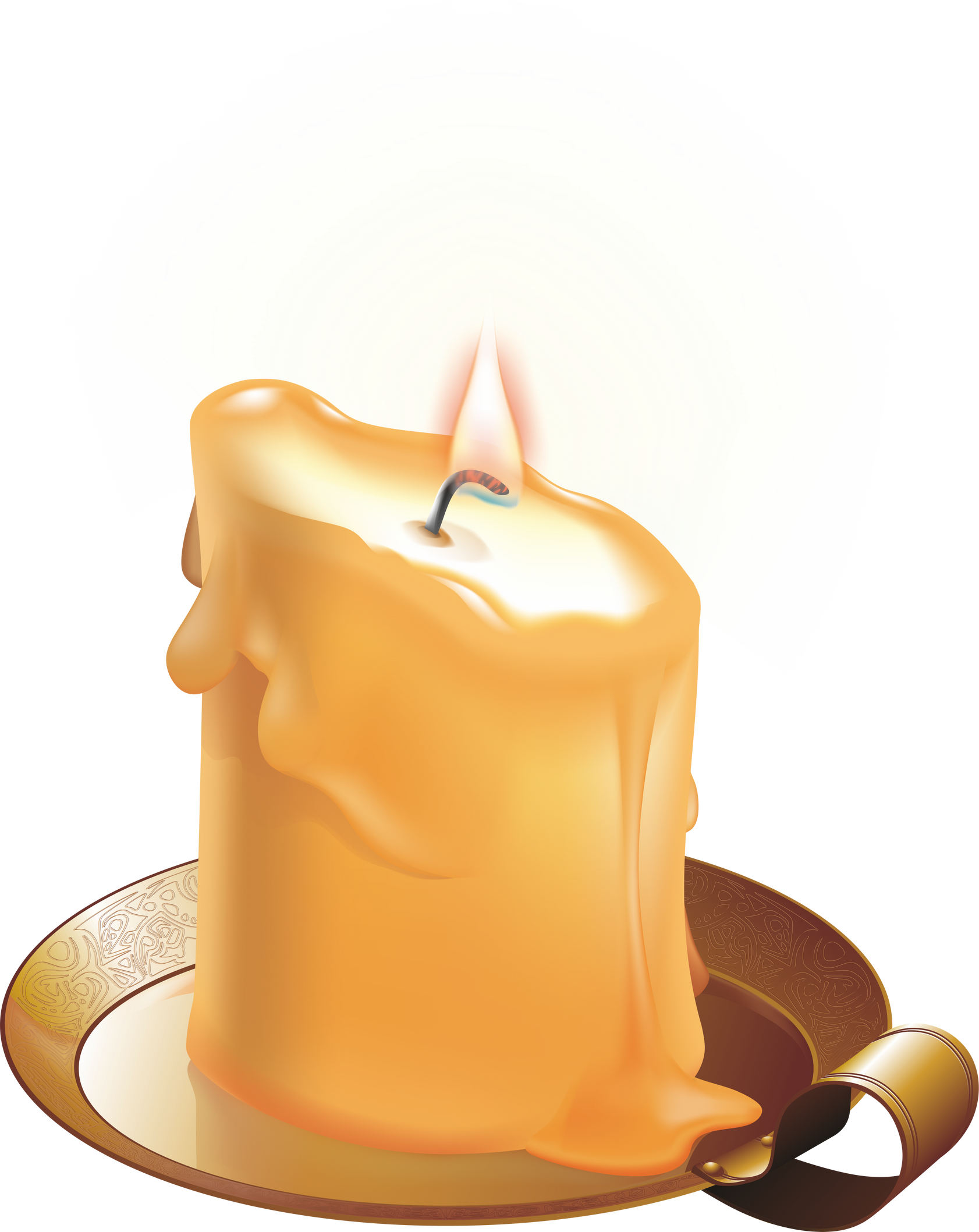 Burning Candle Illustration