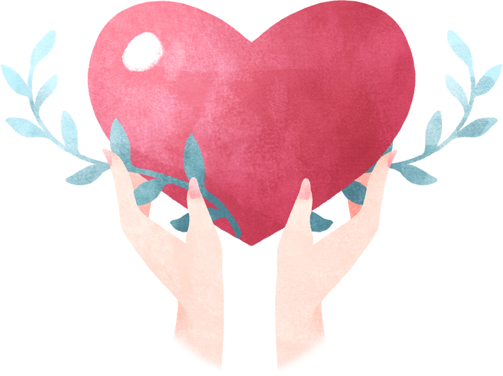 Love Heart with Hands