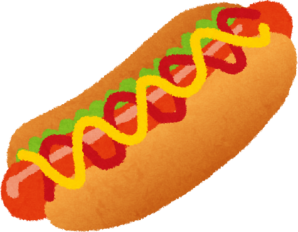 Illustration of a Classic Hot Dog